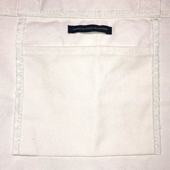 American Eagle Outfitters Ivory Canvas Tote Bag - Picture 10 of 12